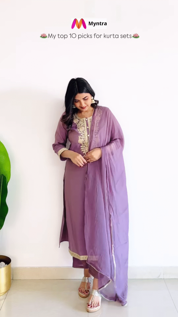 Elegant Yellow Embroidered Kurta Set with Dupatta – Festive & Ethnic Wear - Image 10