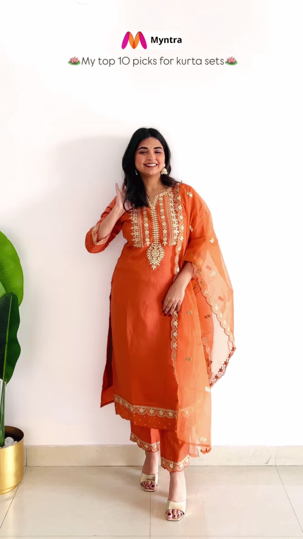 Elegant Yellow Embroidered Kurta Set with Dupatta – Festive & Ethnic Wear - Image 9