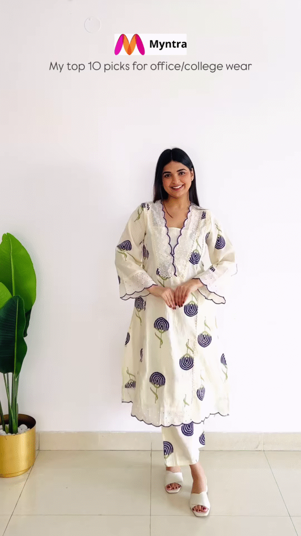Pink Sleeveless Printed Kurta Set – Chic & Comfortable Ethnic Wear - Image 10