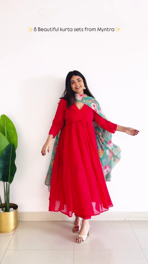Elegant Mauve Embroidered Kurta Set – Graceful & Sophisticated Ethnic Wear - Image 4