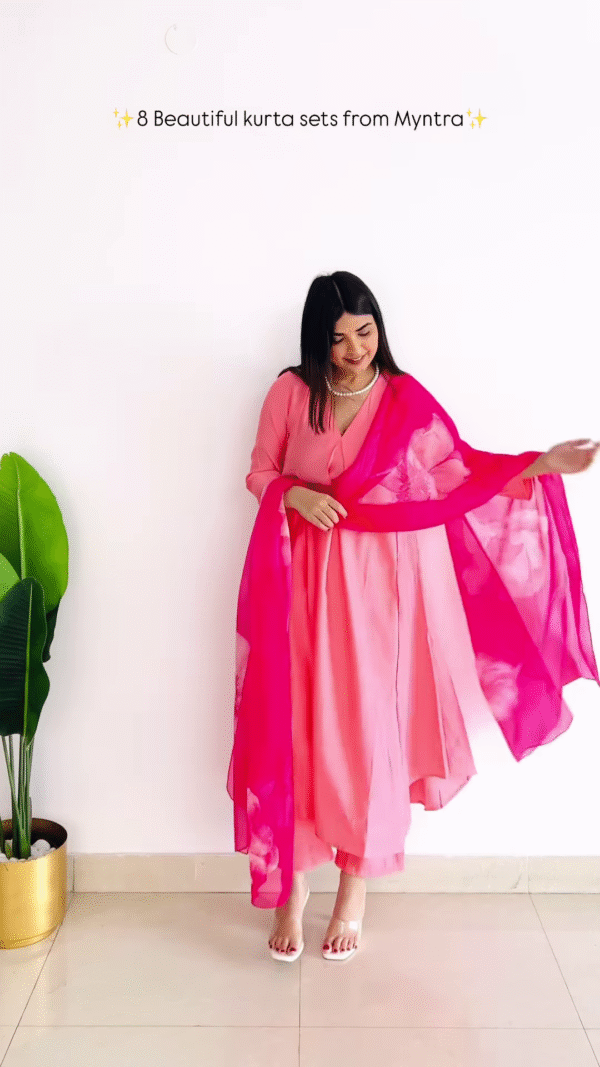 Elegant Mauve Embroidered Kurta Set – Graceful & Sophisticated Ethnic Wear - Image 5