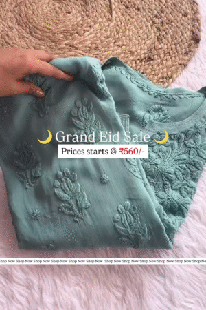 Elegant Chikankari Eid Special Kurti