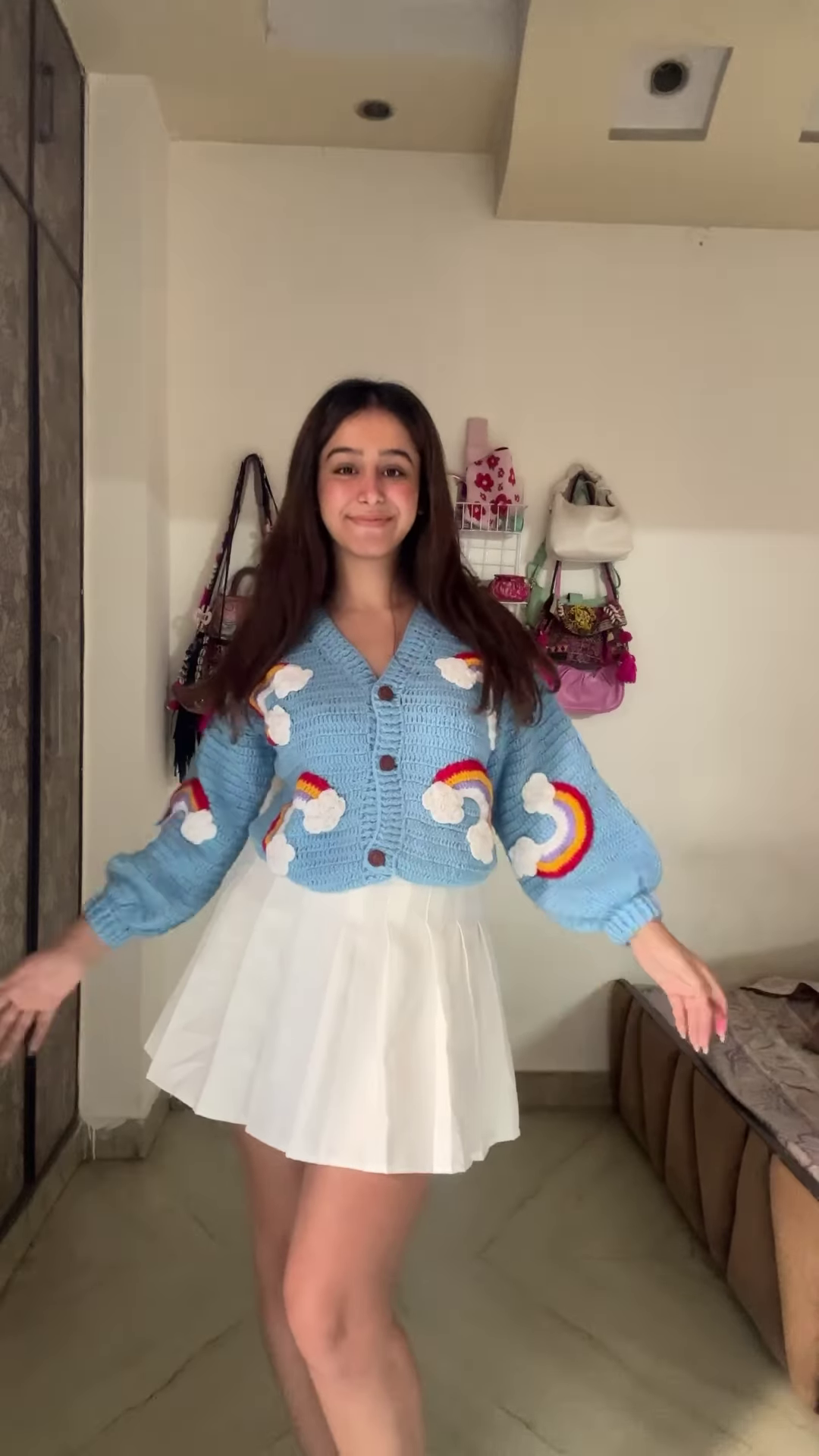 Playful Embroidered Knit Cardigans π§Άππ β Cherry, Rainbow & Floral Variants - Image 3