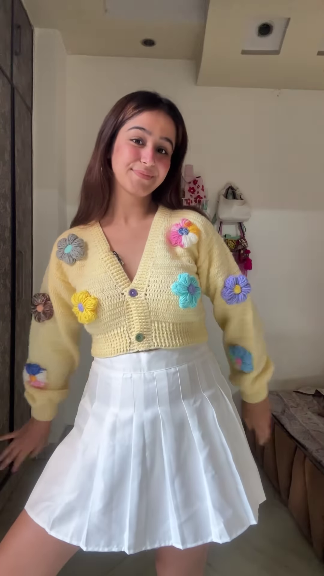 Playful Embroidered Knit Cardigans π§Άππ β Cherry, Rainbow & Floral Variants