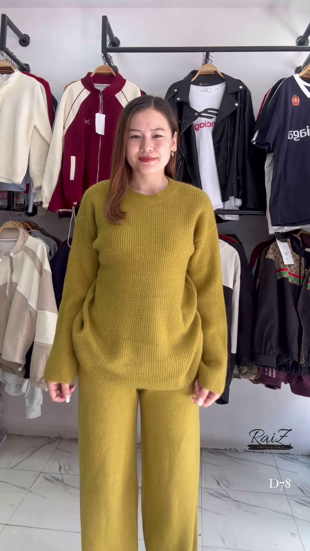 Knit Co-ord Sets π§ΆπΎ With Sweater & Wide-Leg Pants β Yellow, Mustard & Brown Variants