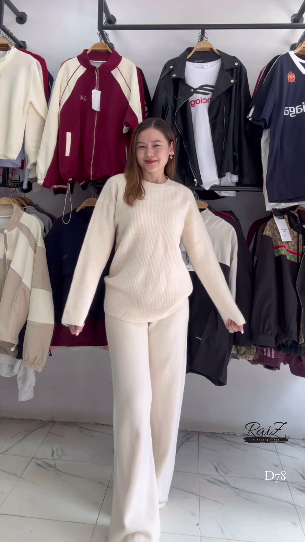 Knit Co-ord Sets π§ΆπΎ With Sweater & Wide-Leg Pants β Yellow, Mustard & Brown Variants - Image 4