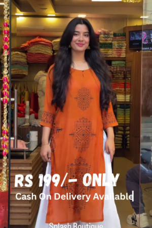 Boho-Chic Printed Kurti – Effortless Ethnic Charm