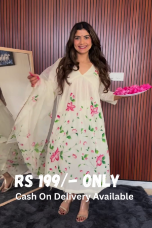 Floral Bliss Anarkali Dress – Grace in Every Step