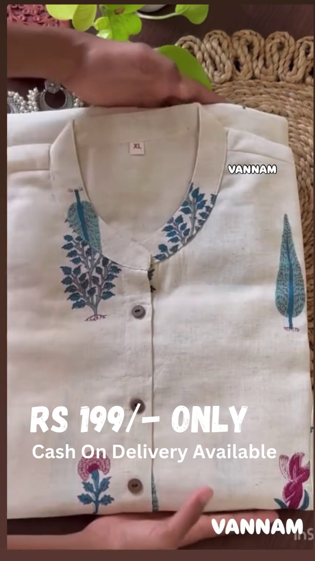 Elegant Off-White Printed Kurti Set – 4 Colors, 3-Piece Collection