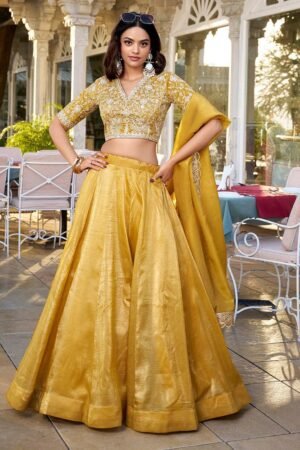 Mustard Color Goldie Silk Lehenga Choli